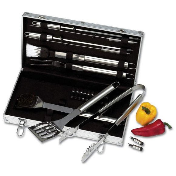 22pc Stainless Steel Barbeque Tool Set - Picture 3 of 3